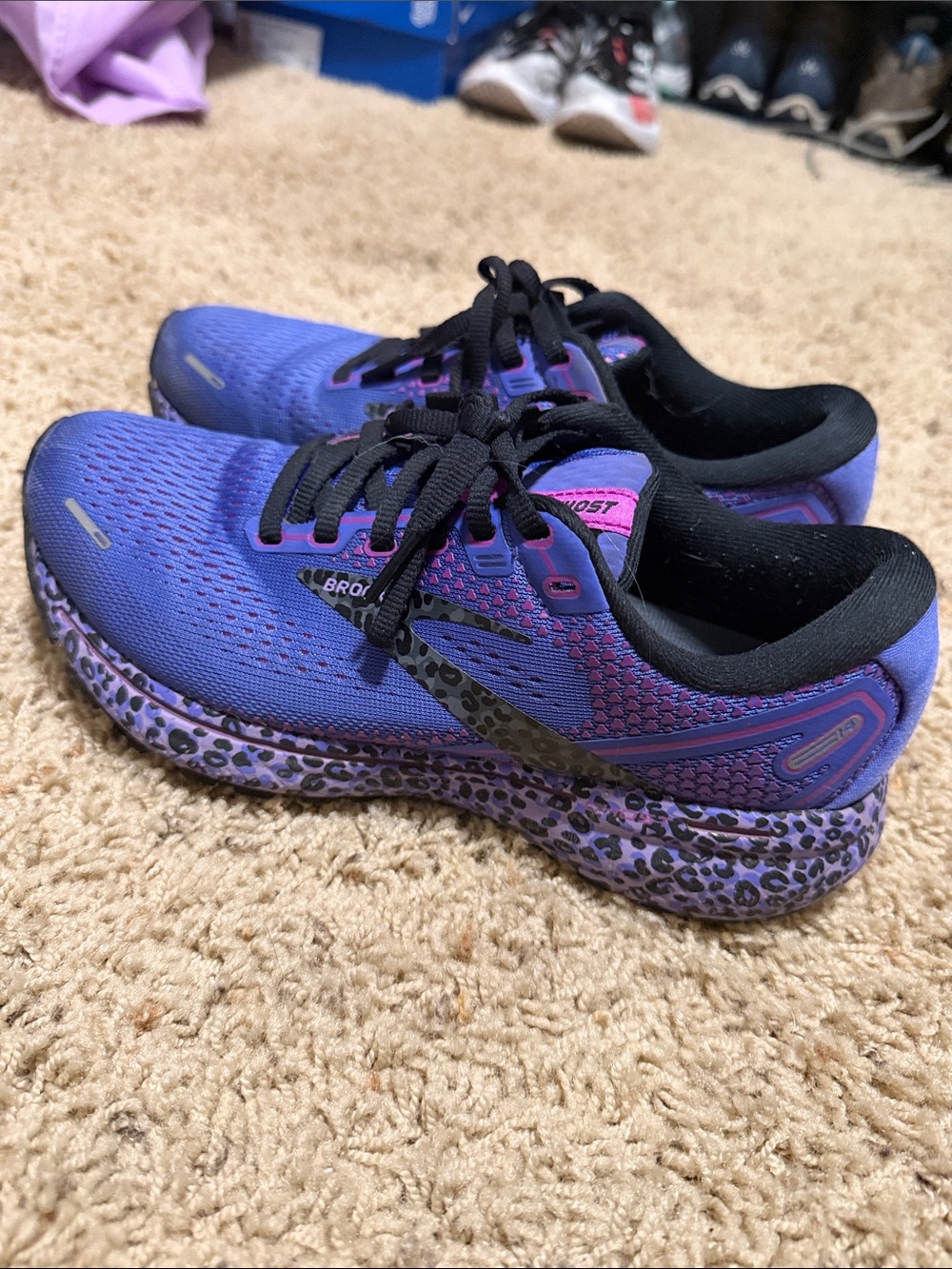 Brooks Women’s Running Shoes — Blue Purple with Black Accents